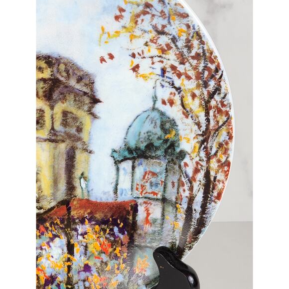 Limoges Arc De Triomphe France Porcelain 8 1/2" Plate Wall Decor Bradex Vintage - Picture 7 of 13